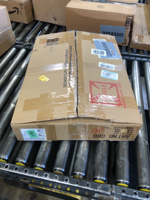 Photo 1 of DisplayGifts 80 Golf Ball Display Case Cabinet Wall Rack Holder Frame with UV Protection Lockable Acrylic Door, Wall Mounted or Stand Great Golfer's Gift (Mahogany Finish)