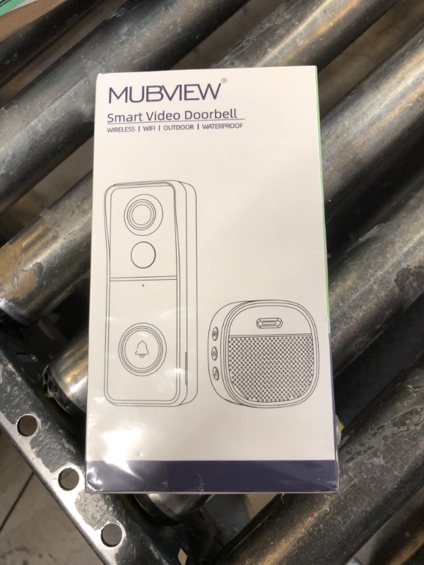 Photo 2 of MUBVIEW Wireless Video Doorbell with Chime, 1080p, 2-Way Talk, Night Vision, Human Detection, Card/Cloud Storage - No Subscription