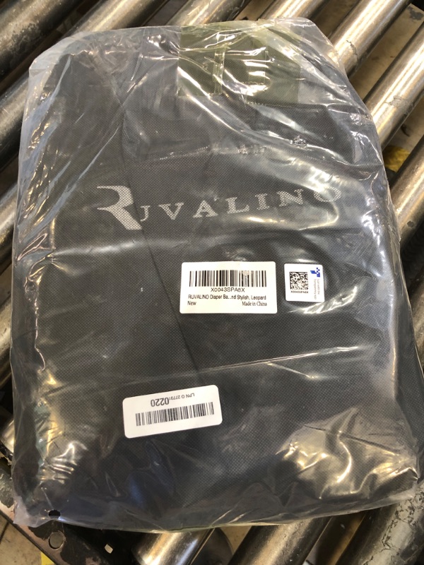 Photo 1 of RUVALINO Diaper Bag Backpack, Multifunction Travel Pack Maternity Baby Changing Bags, Large Capacity, Waterproof, Black Leopard