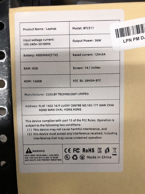 Photo 1 of INHONLAP Laptop Computer, 14 Inch Laptop 8GB RAM 128GB SSD Laptops, Quad-Core N5095 Processor, Up to 2.9 GHz, Win11 Pro, Office Pro Plus 2024, WiFi 5, BT 5.0, Webcam, Long Lasting Battery, Black