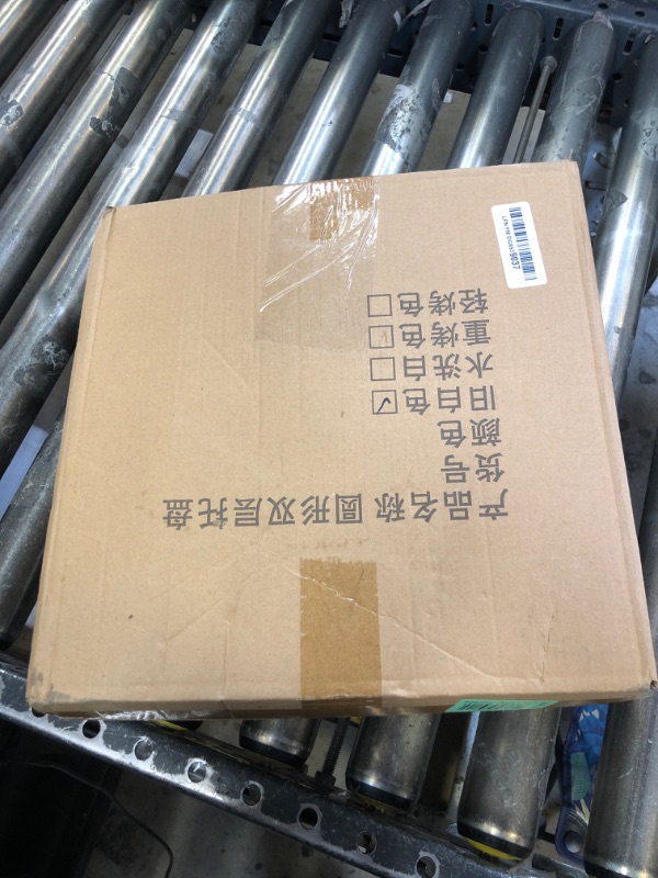 Photo 1 of BAIVV Rustic Wooden 2 Tiered Tray, Round Farmhouse Kitchen Table Decor Serving Tier Tray, Food Fruits Cupcake Display Coffee Bar Home Party Seasonal Decorations (Cream, 13"" L x 13"" W x 18"" H)