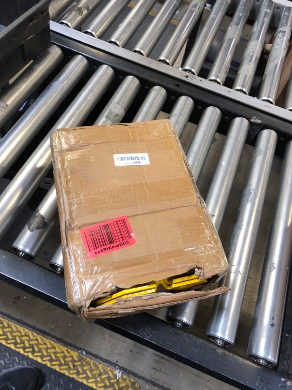 Photo 1 of Pallet Rack Post Protectors 12" Height Steel Pallet Rack Guard, Safety Yellow Pallet Edge Protectors (2 Packs)