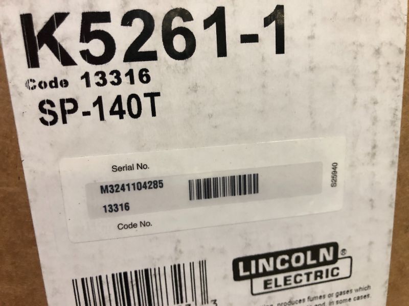 Photo 5 of Lincoln Electric SP-140T MIG Welder, K5261-1