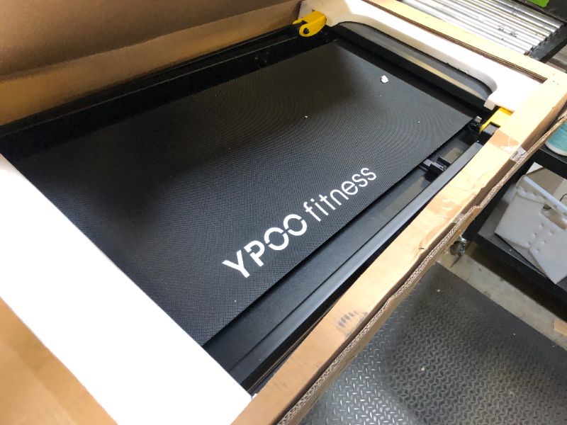 Photo 1 of YPOO Foldable Treadmill with Incline, Walking Pad with Handle Bar 3 Level Incline, Portable Folding Treadmills for Home/Office 300 Lbs Capacity, Quiet Desk Treadmill with Remote Control & APP