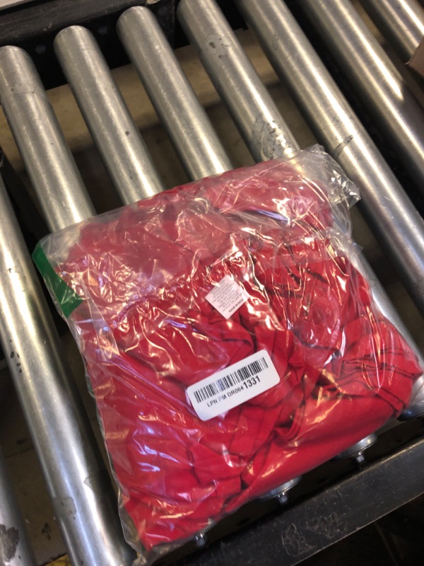 Photo 1 of 85% Cotton 15% Linen Dinner Cloth Set of 12 Napkins for Everyday Use Over Sized Easter Special Mitered Corners Napkins, Pre Shrunk Good Absorbency Ultra Soft Quality 18x18 in(Red)