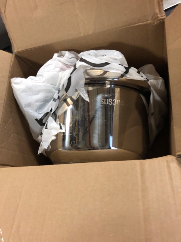 Photo 1 of 3-In-1 304 Stainless Steel Pressure Cooker 10 QT: [Explosion-Proof] [3 PSI Settings], One-Hand Locking, Induction Compatible, Glass Lid & Steamer Rack Included, Olla de Presion