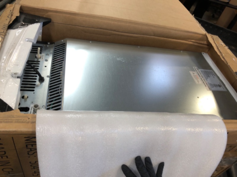 Photo 1 of SOLD FOR PARTS *** Ice Maker, Commercial Ice Machine,100Lbs/Day, Stainless Steel Ice Machine with 48 Lbs Capacity, Ideal for Restaurant, Bars, Home and Offices, Includes Scoop Silver