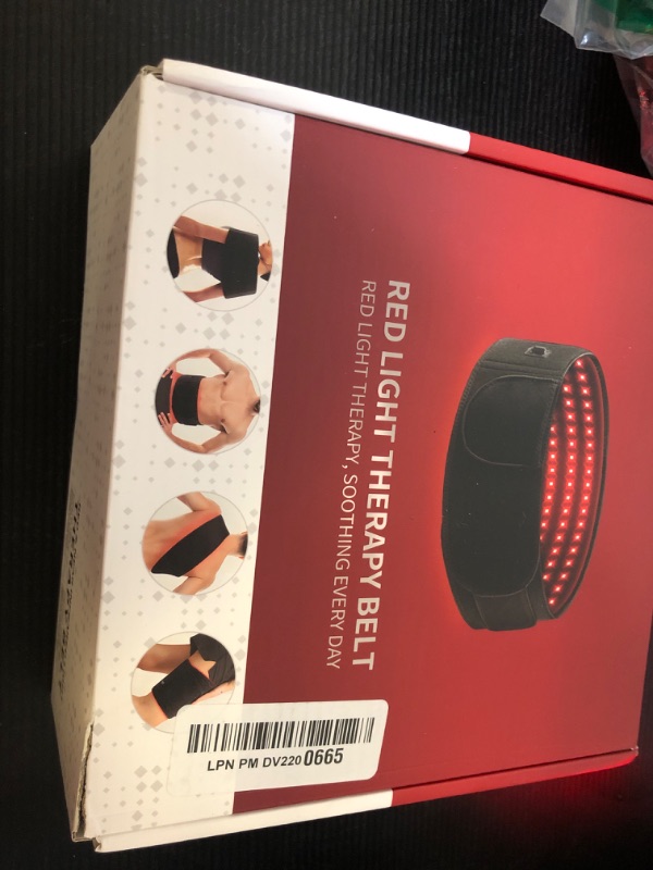 Photo 1 of Red Light Therapy for Body, Infrared Light Therapy for Shoulder Waist Muscle Pain Relief, Upgraded 3 in 1 Led Beads, 660nm Red Light &850nm Near Infrared Light Therapy Belt Wrap Timer Remote Control