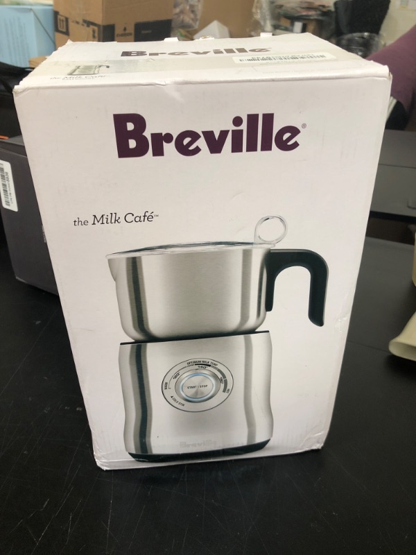 Photo 2 of Breville Milk Café Frothe for Lattes, Cappuccinos and Hot Chocolate, One Size, Brushed Stainless Steel