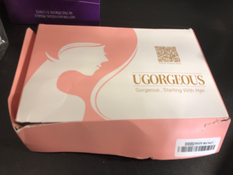 Photo 1 of UGORGEOUS Short Curly Wigs With Bangs Ombre Blonde Synthetic Curly Wigs for Black Women Synthetic Heat Resistant Fiber Fluffy Short Wig Afro Curly Wig