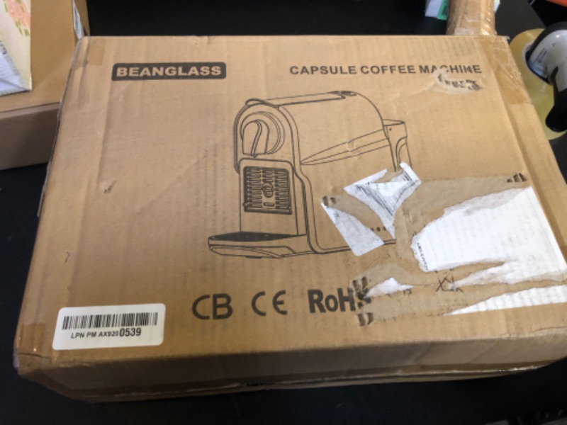 Photo 1 of Espresso Pod Machine for Home, Compact Capsule Coffee Maker for NS Original Pods, 20 Bar High Pressure Pump, 22oz Removable Water Tank, Adjustable Cup Tray, Black