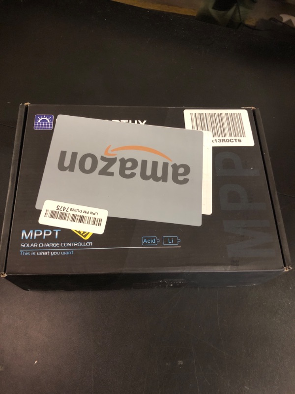 Photo 1 of ECO-WORTHY 40A MPPT Solar Charge Controller 12V/24V DC Input & Digital OLED Display & Temp Sensor & Negative Ground, 99% Charging Efficiency Solar Regulator for Lithium, Sealed and Flooded Battery