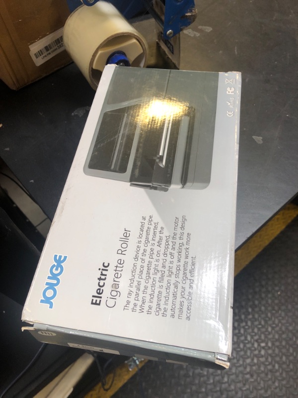 Photo 1 of Electric Cigarette Injector Machine Rechargeable Cigarette Rolling Maker Infrared Sensing Portable Tobacco Injector Household Automatic Rolling Machine 8mm Tube (Black)