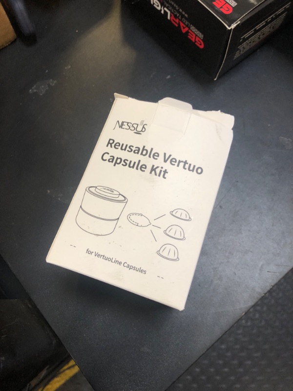 Photo 1 of Nessus Reusable Vertuo Capsule Kit, [ALSeal EZ FIT] for Reusable Nespresso Pods with 100 Pcs Aluminum Foil Seal Lids, Holder, Brush, for Refilling Nespresso Vertuo Pods Reusable Vertuoline Pod