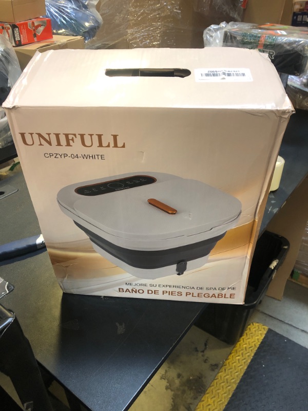 Photo 1 of UNIFULL Collapsible Foot Spa Bath with Heat, Touch Screen, Remote Control, Massage Rollers, Timer, Bubble, Foot Pedicure Kit, Temperature Control Pedicure Foot Spa, Foot Bath