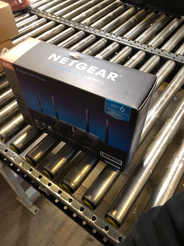 Photo 1 of NETGEAR Nighthawk WiFi 6 Router (RAX43) - Security Features, 5-Stream Dual-Band Gigabit Router, AX4200 Wireless Speed (Up to 4.2 Gbps), Covers up to 2,500 sq.ft. and 25 Devices
