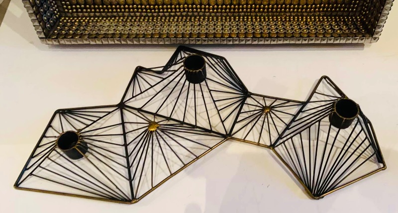 Photo 1 of KIM SEYBERT VANITY TRAY, WIRE CANDLE HOLDER