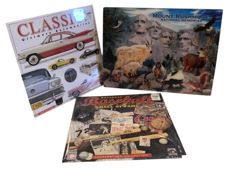 Photo 1 of CALENDARS AND 7 LENTICULAR MOUNT RUSHMORE ARTWORK