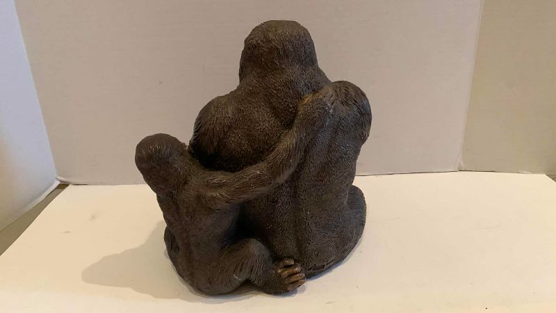 Photo 1 of GORILLA AND BABY SCULPTURE 9”