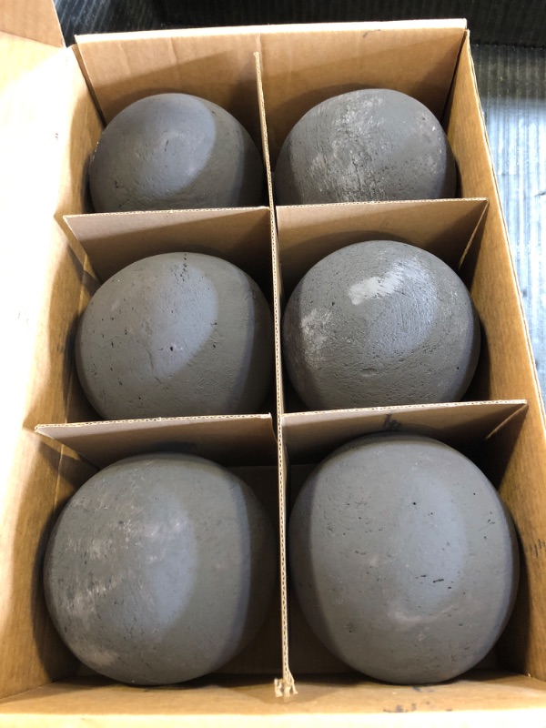 Photo 1 of Stanbroil Ceramic Fire Balls - 5” Round Fire Stones for Fire Pit Fire Bowl and Fireplace - Set of 6, Black
