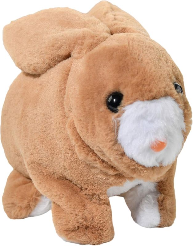 Photo 1 of Home-X Brown Rabbit, Electric Rabbit Toy, Interactive Pets, Stuffed Animals
