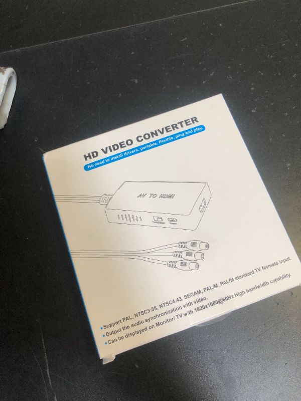 Photo 1 of Tengchi RCA to HDMI Converter, Composite to HDMI Adapter Support 1080P PAL/NTSC Compatible with PS one, PS2, PS3, STB, Xbox, VHS, VCR, Blue-Ray DVD Players