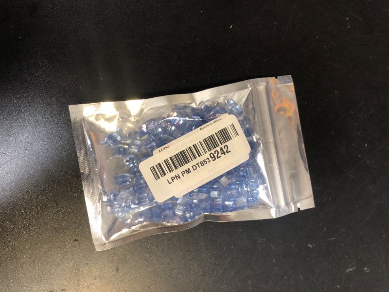Photo 1 of 100pcs 8mm Crystal Glass Beads Cube Shape Loose Square Spacer Beads AB Color with Hole Craft Beads for Jewelry Making Making Necklace Bracelet Earring Wind Chimes Suncatchers Ornament(Light Blue AB)