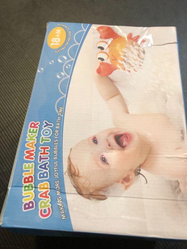 Photo 1 of Gigilli Crab Baby Bath Toys, Rechargeable Bath Bubble Machine for Toddler, Automatic Shower Bathtub Bubble Maker with Music Control for Kids Ages 1-3 6-12 12-18 Months 1st Birthday Gifts