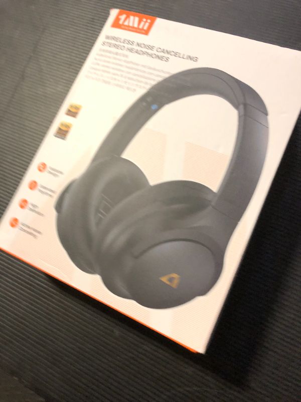 Photo 1 of 1mii Y8  Active Noise Cancelling Headphones, Hi-Res LDAC Wireless Audio, 75H Ultra-Long Playtime, Comfort Fit & Foldable Over Ear Bluetooth Headphones for Travel, Home, Office -Black