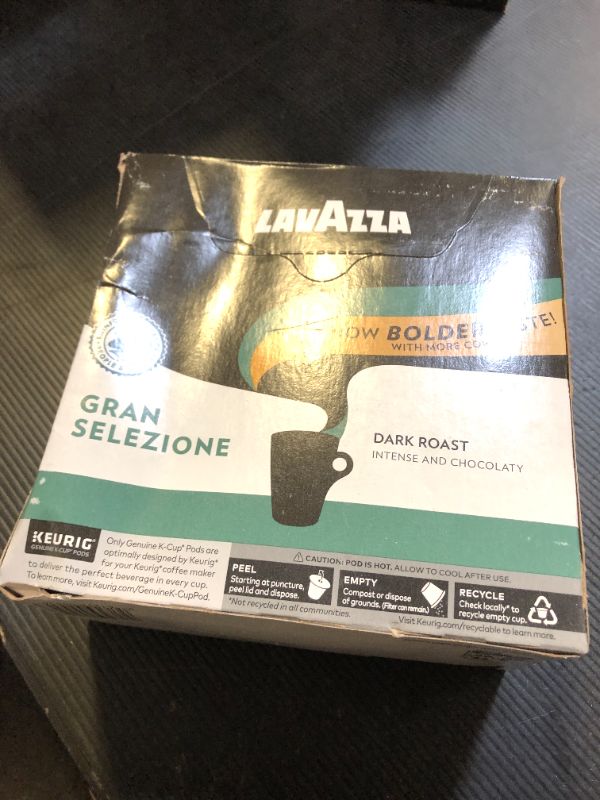 Photo 1 of Lavazza Single-Serve Coffee K-Cups for Keurig Brewer, Gran Selezione 32 Count Authentic Italian, Value Pack, 100% Arabica, Rainforest Alliance Certified 100% sustainably grown exp 05/05/2025