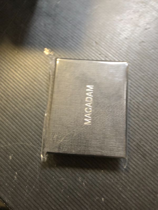 Photo 1 of MACADAM Wallet for Men Slim Compact RFID Blocking Pop Up Card Case Retro Woven Design Large Capacity Anti-Theft Metal Wallet Gifts for Men