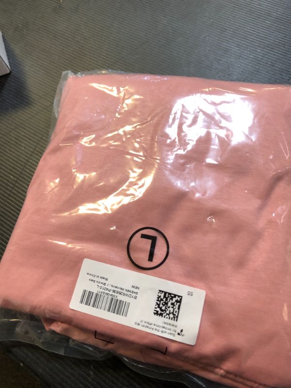 Photo 1 of SHEWIN Womens Spring Fashion 2025 2 Piece Sets for Women Casual Crewneck Short Sleeve Summer Tops and Shorts Cozy Tracksuit Pink Large