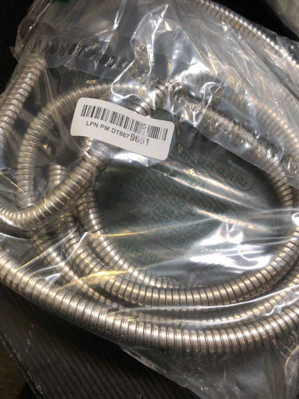 Photo 1 of HOSEFACT 10 Feet Female to Female Garden Hose, 304 Stainless Steel Heavy Duty Short Metal Hose, No Kink Water Hose (10ft)