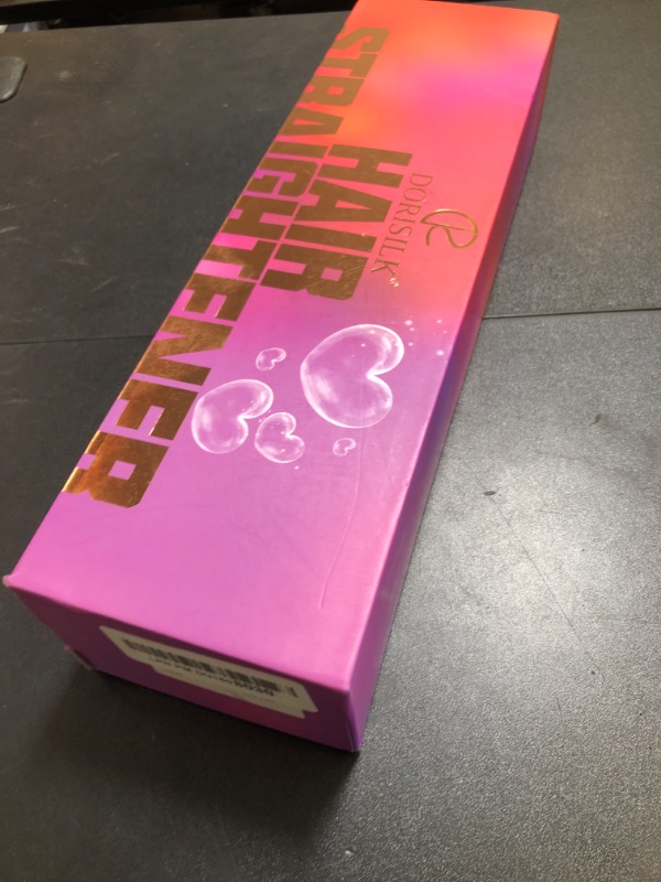 Photo 1 of DORISILK Titanium Flat Iron Hair Straightener, 480°F Salon Straightening Iron 30s Fast Heat, Rhinestone Straightener Flat Iron Bling Crystal, 1 Inch Straightener Curling Iron, Negative Ion Rose Pink