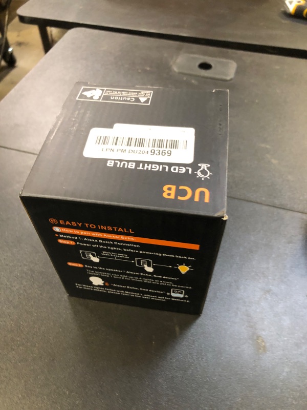 Photo 1 of UCB Alexa Light Bulb 130W Equivalent, Smart Light Bulbs Warm White to Daylight Tunable, A19 E26 Bluetooth LED Bulbs Work with Alexa Only for Bedroom Kitchen Living Office No WiFi Required 4 Pack