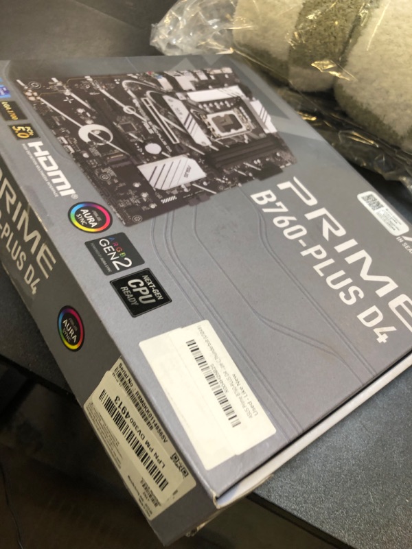 Photo 1 of ASUS Prime B760-PLUS D4 Intel (13th and 12th Gen)LGA 1700 ATX motherboard PCIe 5.0,3xPCIe 4.0 M.2 slots,DDR4,2.5Gb LAN,DisplayPort,USB 3.2 Gen 2x2 Type-C,front USB 3.2 Gen 1 Type-C,Thunderbolt (USB4®)