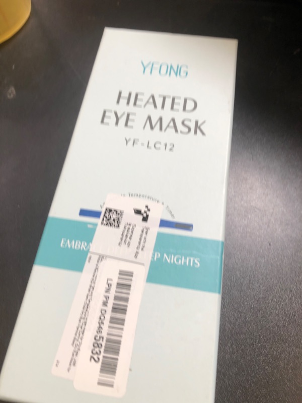 Photo 1 of YFONG Heated Eye Mask, Warm Eye Compress Mask for Dry Eyes, USB Electric Eye Heating Pad with Temperature & Timer Control, Dry Eye Mask for Relax & Reduce Eye Strain Dark Circle Dry Eye Improve Sleep

