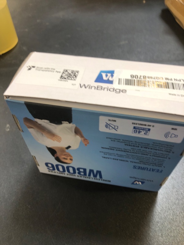 Photo 1 of WinBridge Portable Voice Amplifier with Bluetooth Lavalier Microphone,Teacher Mic with Speaker,Wireless Lapel Amplifier for Teachers, Clip On Microphone System Bluetooth Speaker,Mini Megaphone WB006