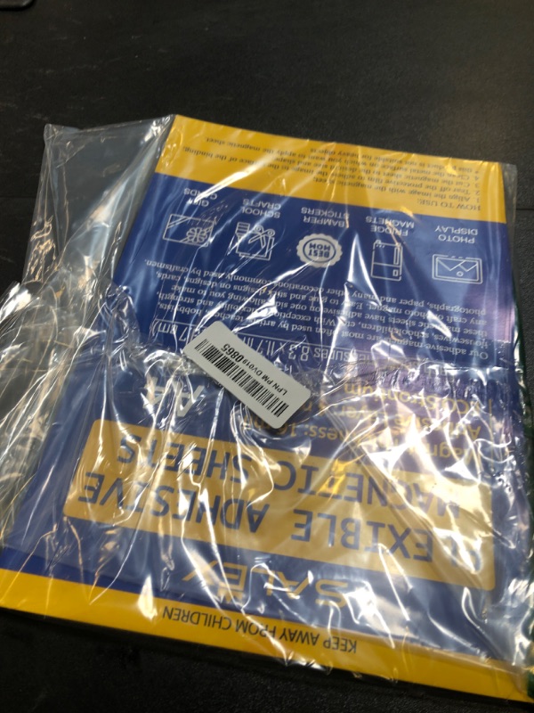 Photo 1 of Magnetic Sheets A4 with Adhesive Backing for Crafts, DIY. 9 Strong Self Sticky Magnets 8.3" x 11.7" to Make Flexible Magnet Tapes, Strips, Squares, Sheet for School Classroom Board, Fridge, Photos