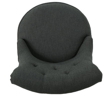 Photo 1 of TYESHA DARK GRAY TUFTED OFFICE ROLLING FABRIC CHAIR