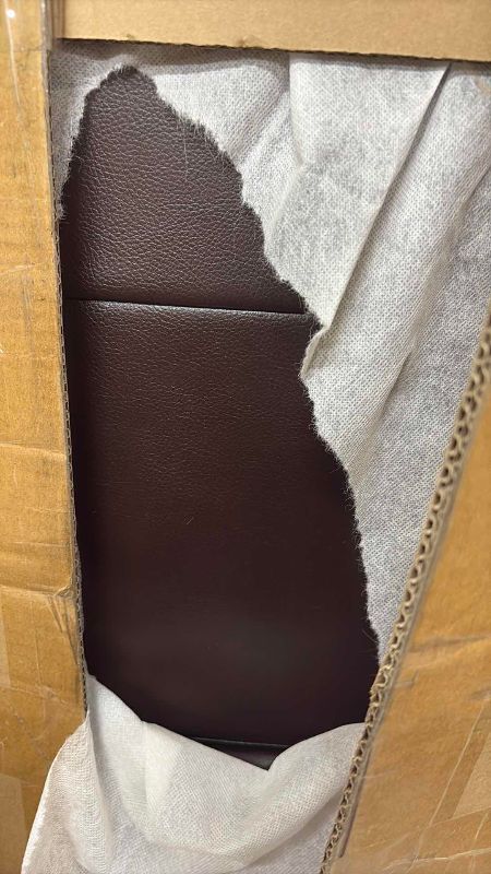 Photo 1 of INDOOR CHAISE LOUNGE BROWN FAUX LEATHER