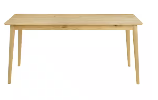 Photo 1 of STYLEWELL NATURAL WOOD FINISH RECTANGULAR DINING TABLE FOR 6 