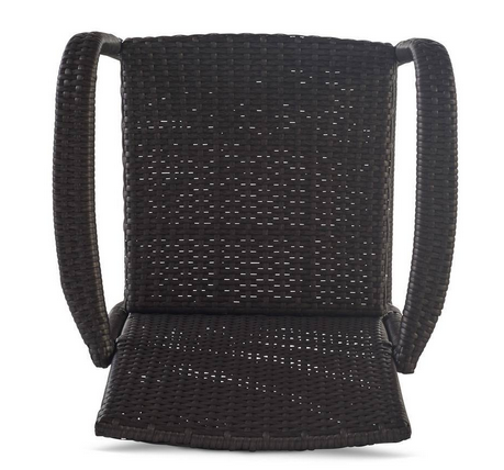 Photo 1 of 2 STACKABLE WICKER OUTDOOR BAR STOOLS GRAY
