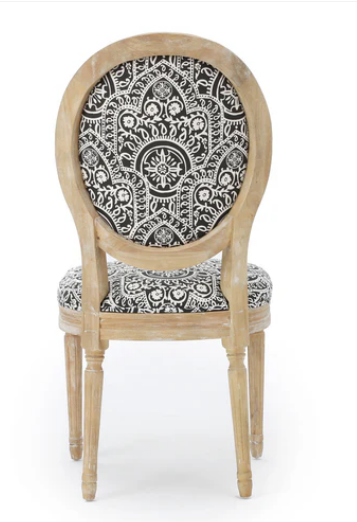 Photo 1 of 2-PHINNAEUS FRENCH COUNTRY FABRIC DINING CHAIRS