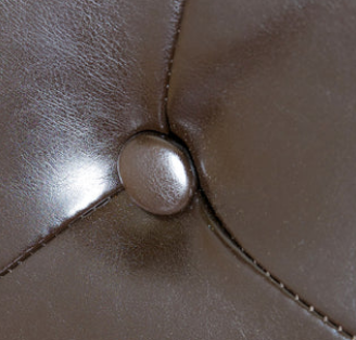 Photo 1 of 2-PERCIVAL T-STICH BONDED LEATHER DINING CHAIRS