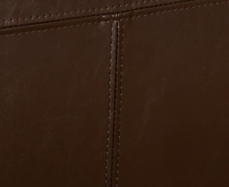 Photo 1 of 2-PERCIVAL T-STICH BONDED LEATHER DINING CHAIRS