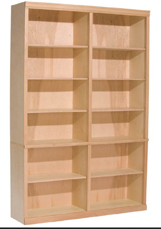 Photo 1 of SOLID WOOD 8 SHELF BOOKCASE MODEL 497W1UFS 48" X 14" H 84"