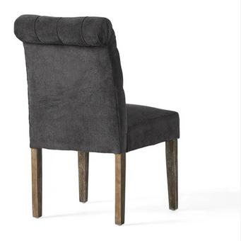 Photo 1 of 2-EMERSON CONTEMPORARY TUFTED ROLLTOP DINING CHAIRS