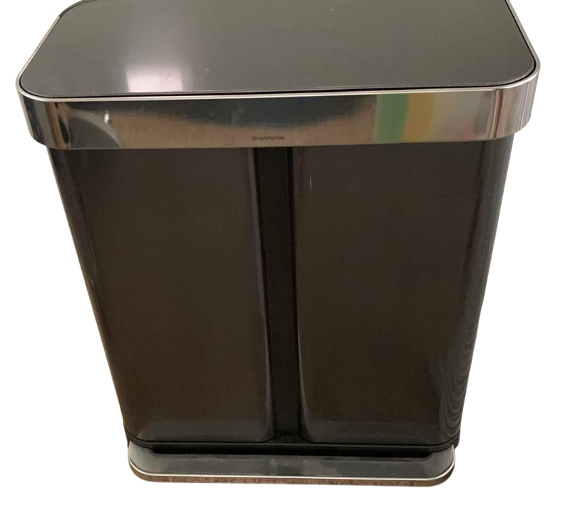 Photo 1 of SIMPLEHUMAN DUAL BIN STEP GARBAGE CAN