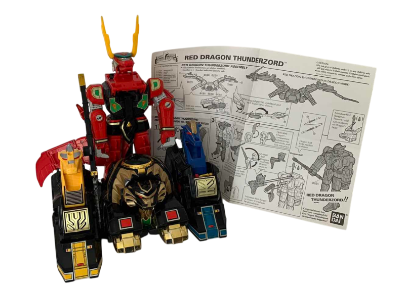 Photo 1 of VINTAGE MIGHTY MORPHING POWER RANGERS THUNDERZORD ASSAULT TEAM ACTION FIGURE
